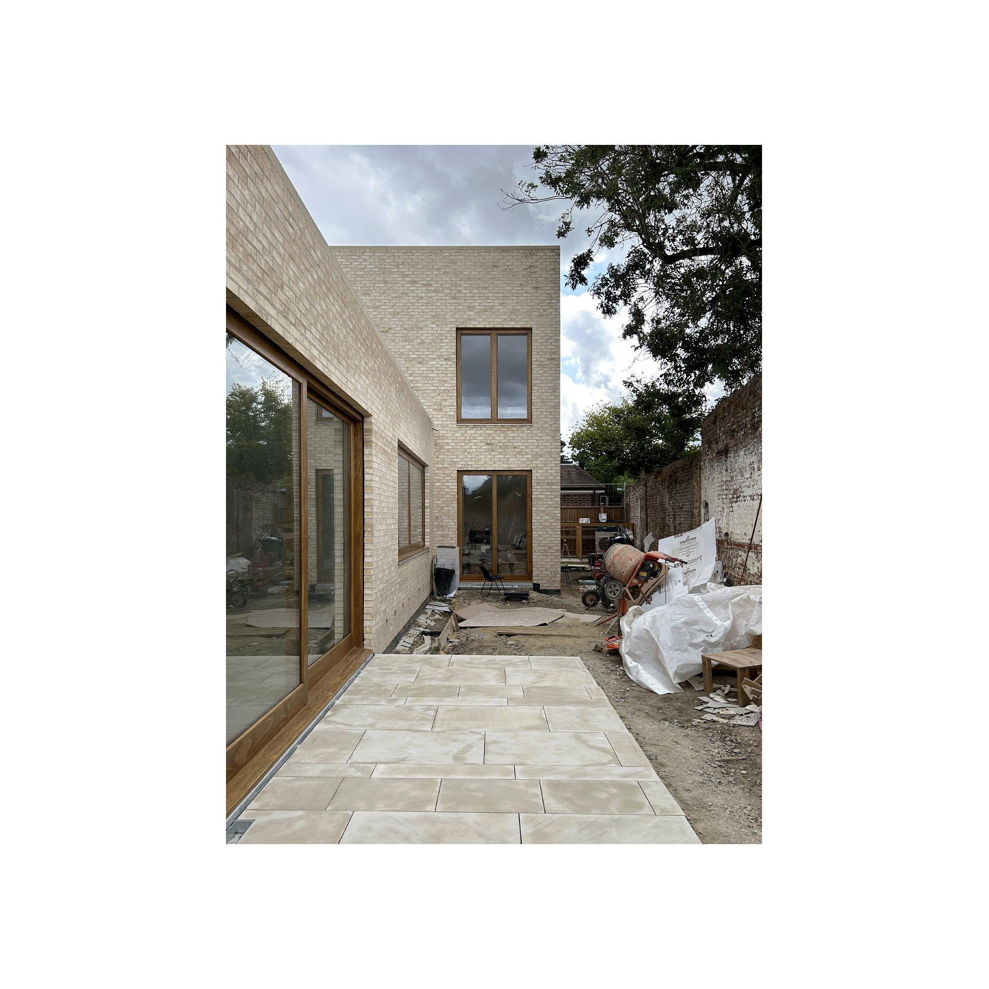 Erbar Mattes Architects Wimbledon London timber frame house axo